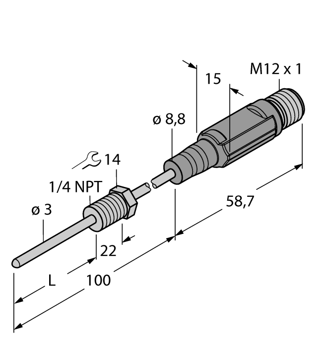 TTM-203A-N1/4-LI6-H1140-L100/I30-50/150C